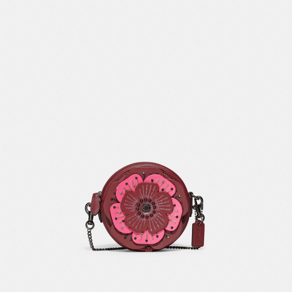 COACH Studded Tea Rose Mix Bag Charm