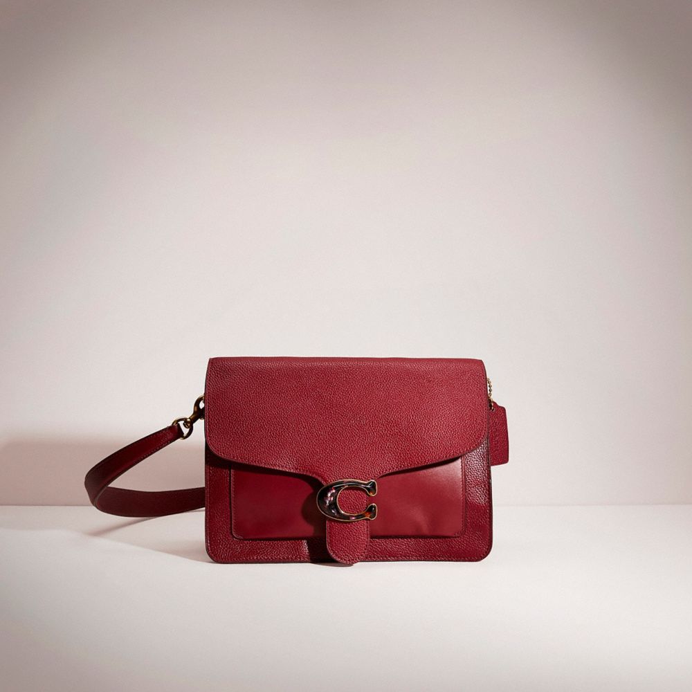 Coach Mini Tabby Leather Shoulder Bag - Red