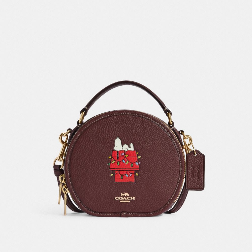 COACH コーチ PEANUTSコラボ ヘリテージ クロスボディ・スヌーピー モチーフ ボディバッグ CE613 QBRQD ユニセックス【未使用】【買取品】