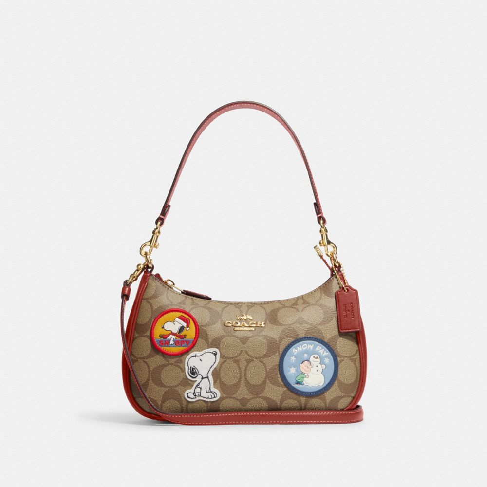 COACH® | Coach X Peanuts Teri Shoulder Bag In Signature Canvas