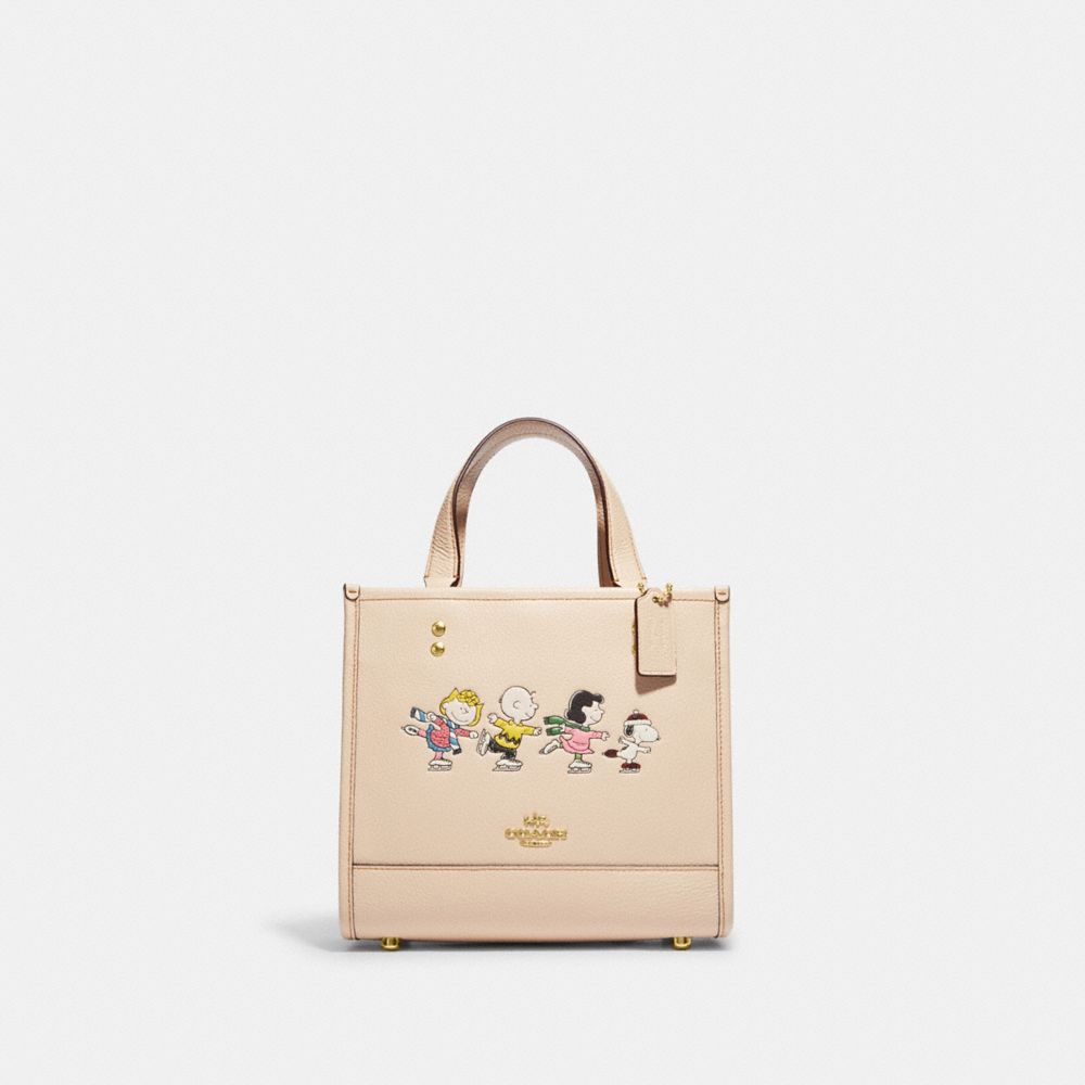 COACH® | Coach X Peanuts Dempsey Tote 22 With Snoopy And Friends Motif