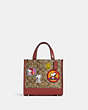 Coach X Peanuts Dempsey Tote 22 In Signature Canvas With Patches