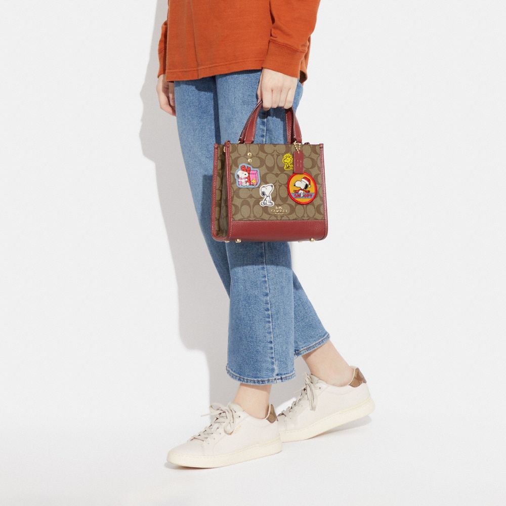 COACH® | Coach X Peanuts Dempsey Tote 22 In Signature Canvas With