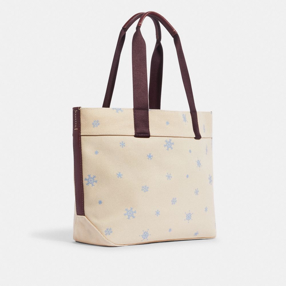 Gold Foil Monogram Canvas Tote