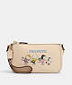 COACH®,COACH X PEANUTS NOLITA 19 WITH SNOOPY AND FRIENDS MOTIF,Refined Pebble Leather,Mini,Gold/Ivory Multi,Front View