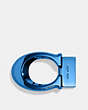COACH®,BOXED SCULPTED SIGNATURE BELT BUCKLE,Anodized Blue,Inside View,Top View