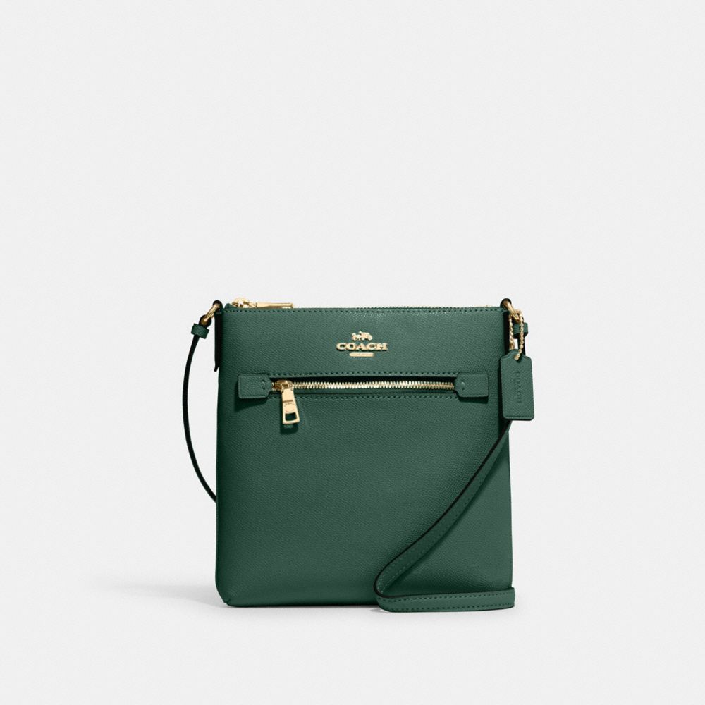 Leather crossbody bag Coach Green in Leather - 31582884