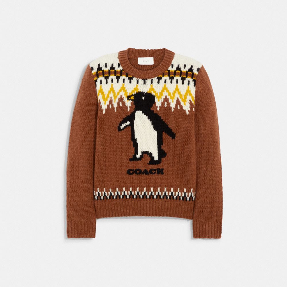 Coach intarsia sweater sale