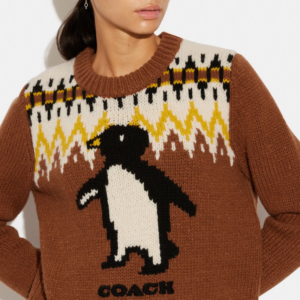 Coach 2025 intarsia sweater