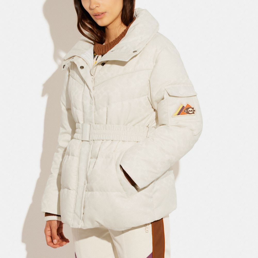 coach puffer jacket women's