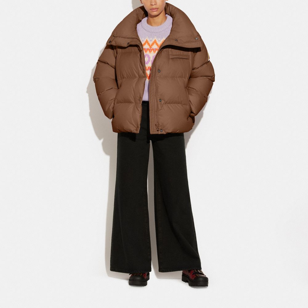 COACH®,Short Puffer Jacket,,Scale View