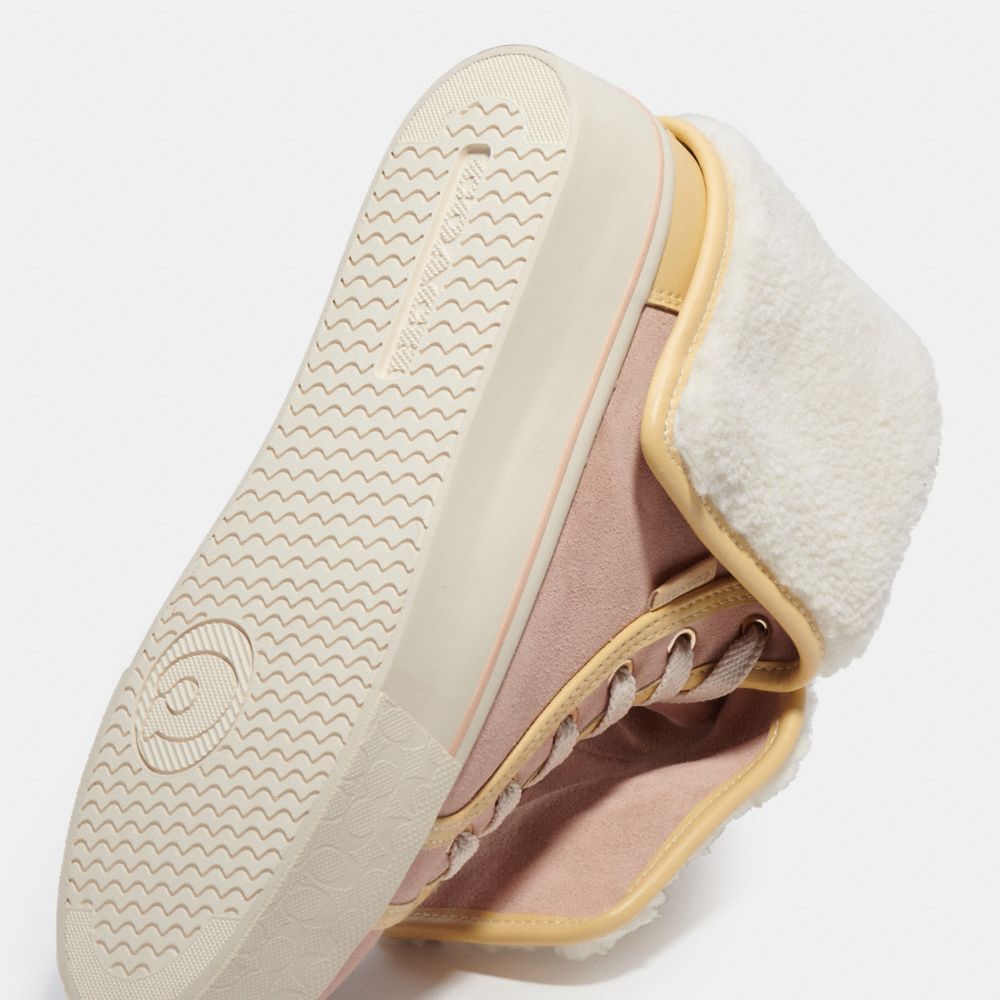 COACH®,Citysole Foldover High Top Platform Sneaker,,Closer View