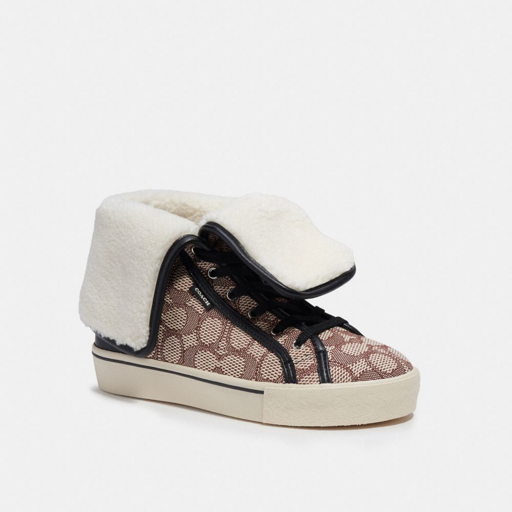 Fold over shop high top sneakers