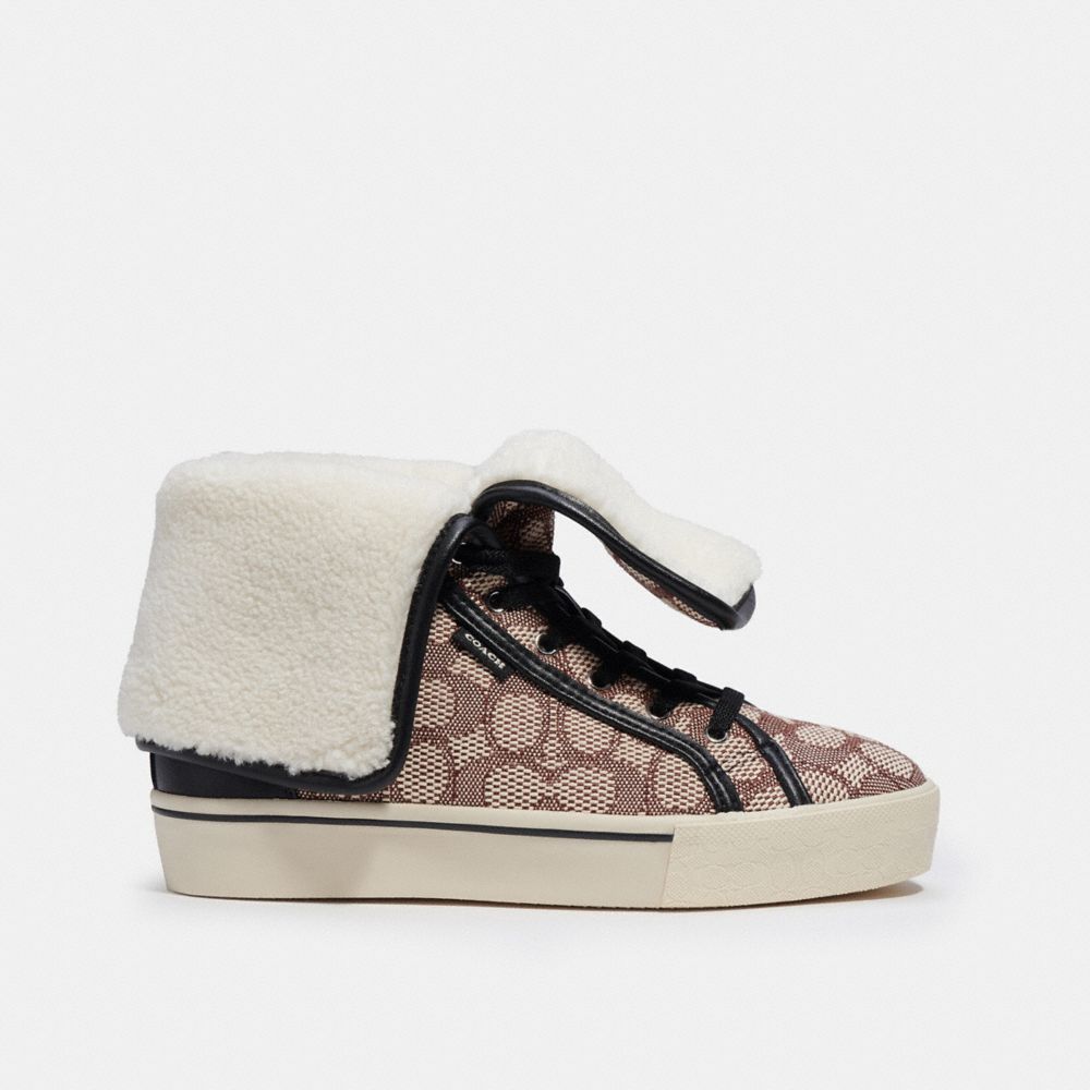 Coach high top sneakers womens deals