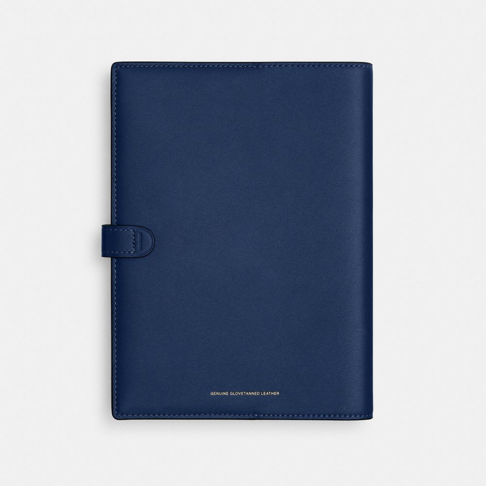 COACH®,Notebook With Rexy,Leather,Notebook,Graphic,Embossed,,Back View