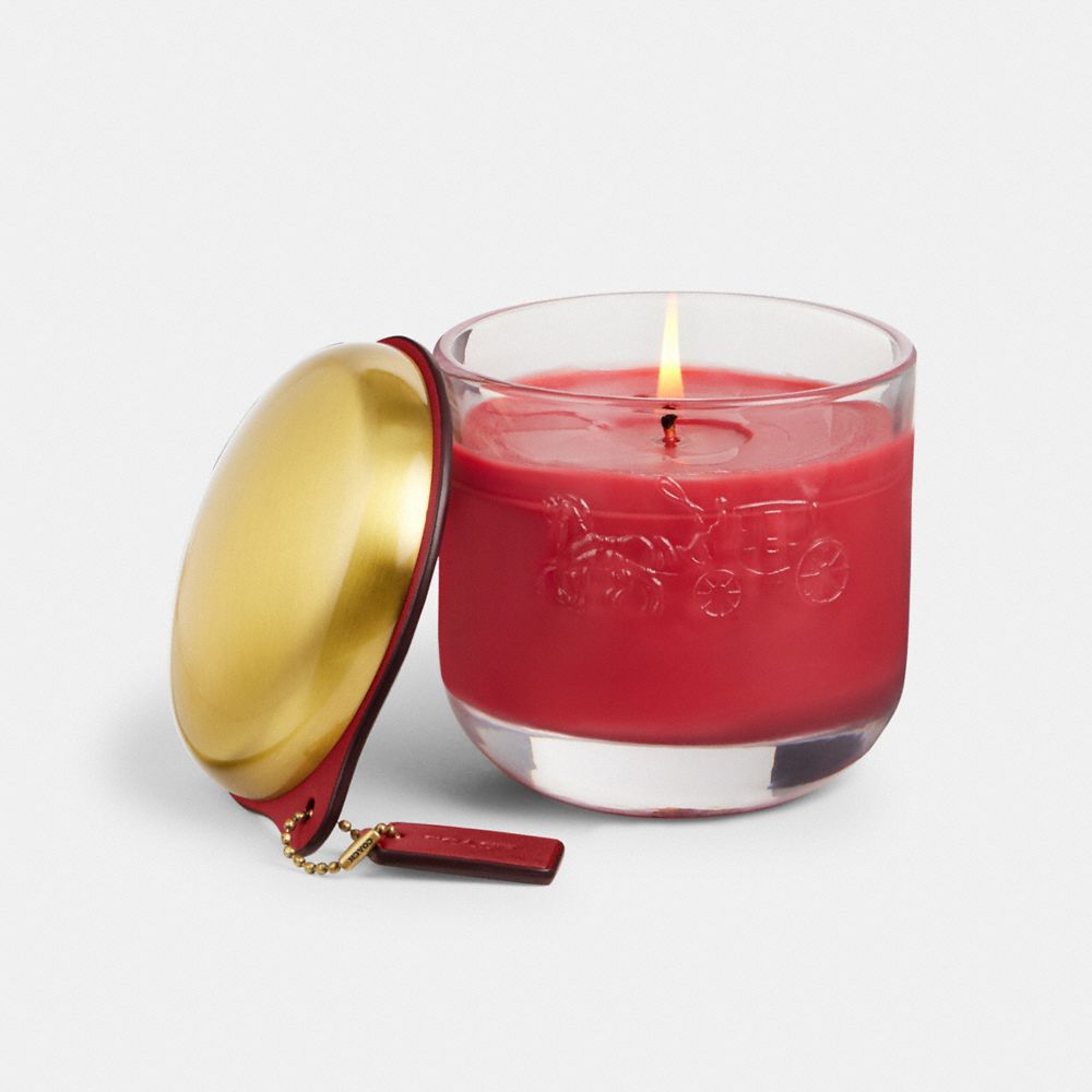 COACH®,COACH HOLIDAY CANDLE,1941 Red Multi,Front View