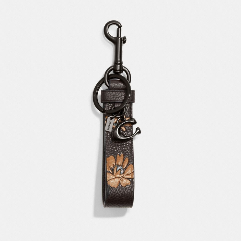 COACH® | Loop Bag Charm With Floral Print