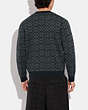COACH®,REXY CARDIGAN SWEATER,wool,Rexy,Charcoal Sig C,Scale View