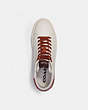 COACH®,CLIP HIGH TOP SNEAKER WITH RETRO SIGNATURE,Chalk/Clementine,Inside View,Top View