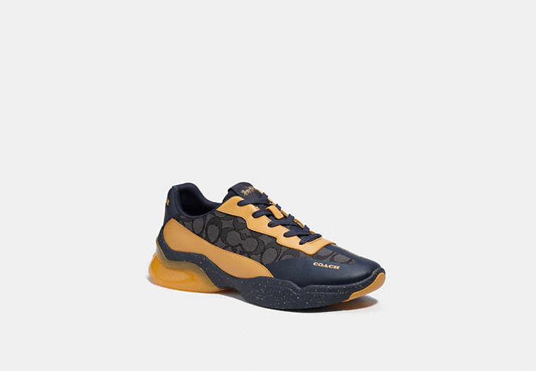 COACH®,CITYSOLE RUNNER IN SIGNATURE JACQUARD,Signature Jacquard,Honeycomb,Front View