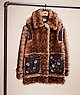 COACH®,UPCRAFTED SIGNATURE SHEARLING COAT,Shearling,Signature C,Front View