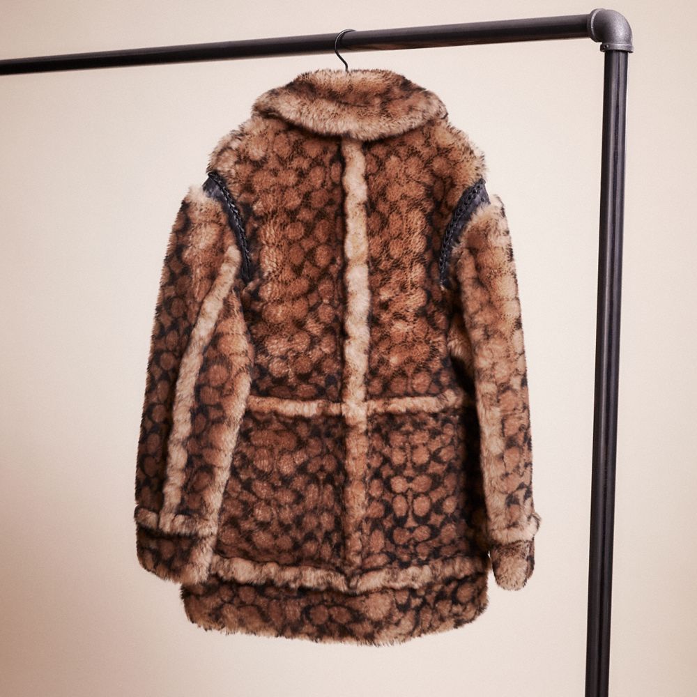 Coach shearling outlet coat