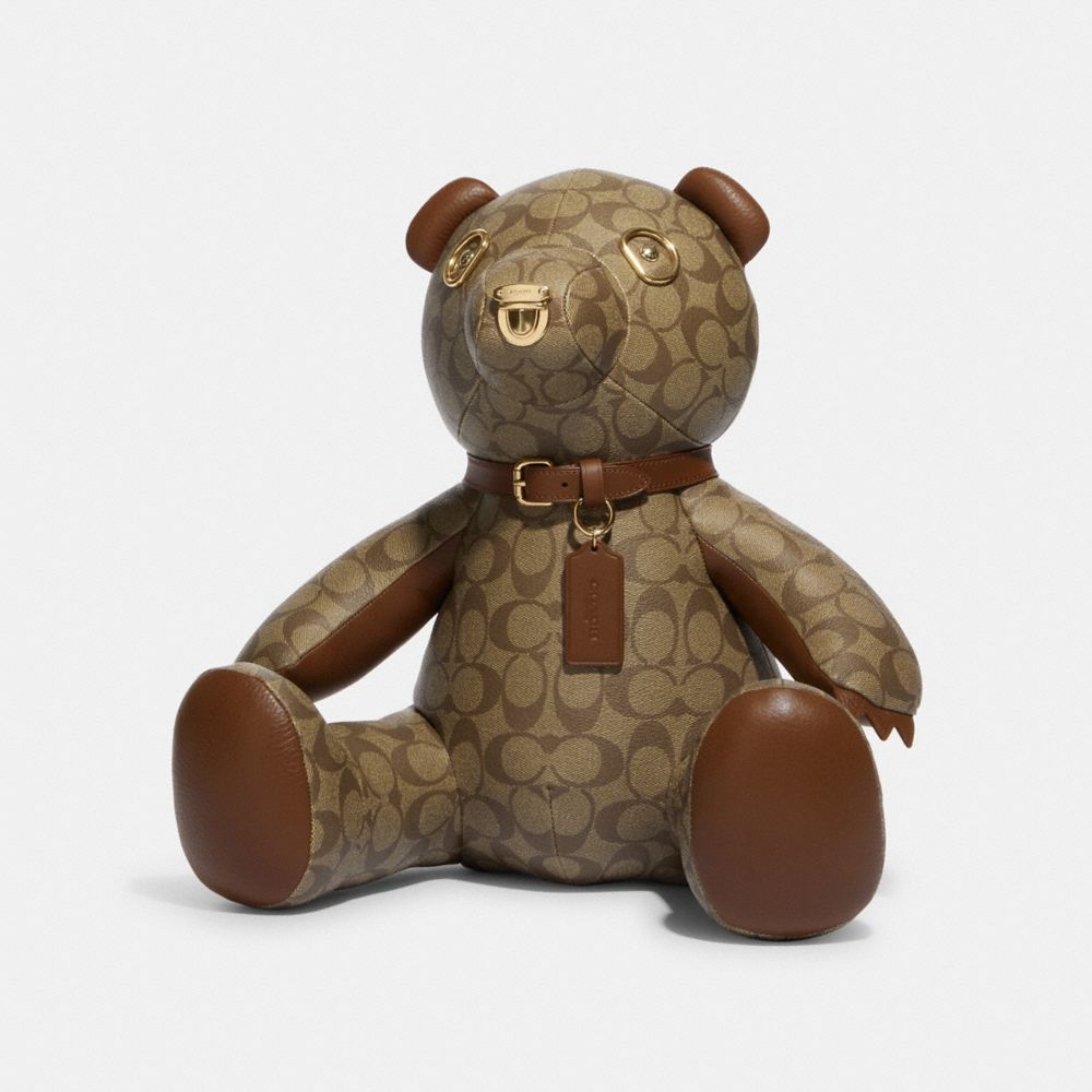 Collectible Bear In Signature Canvas