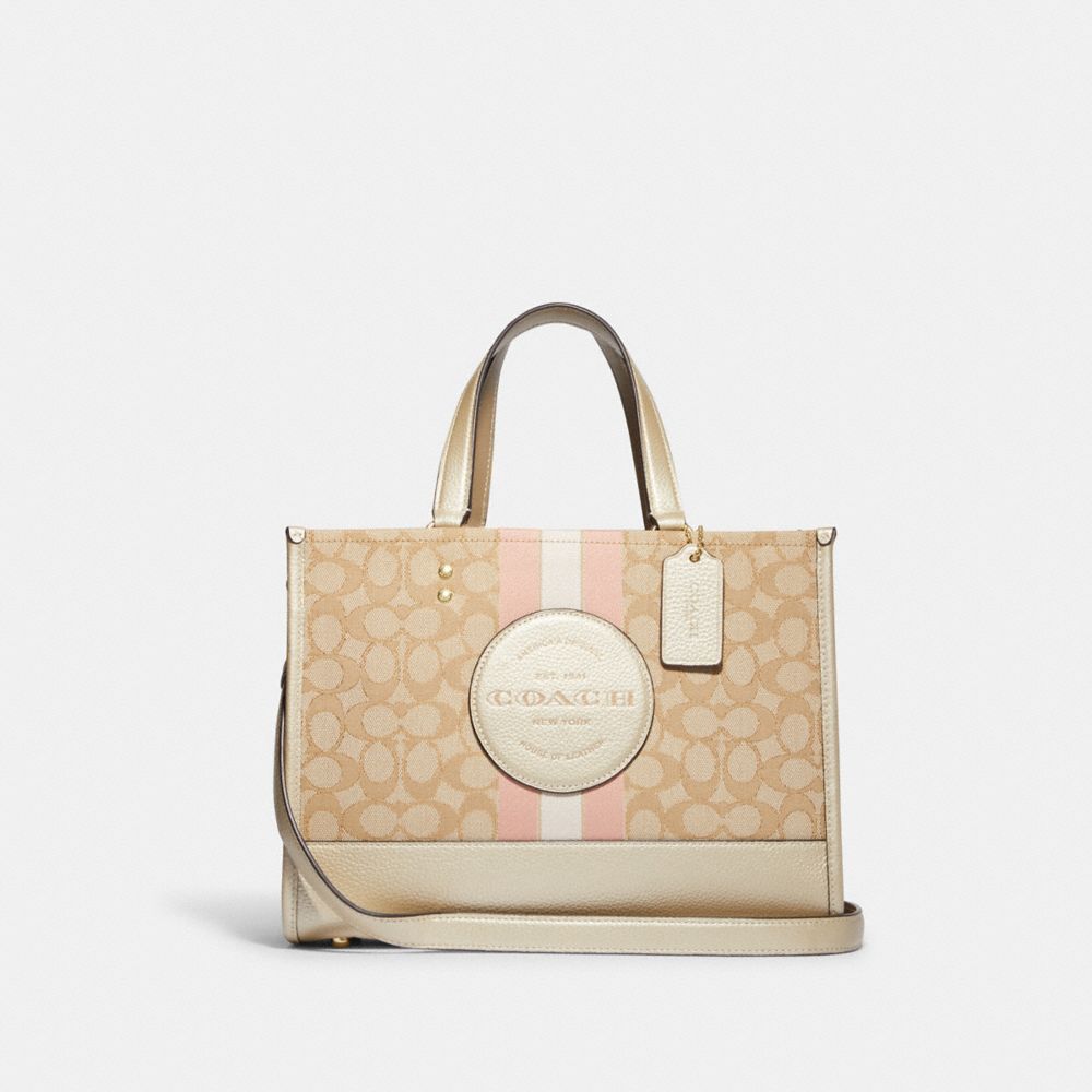 COACH® | Dempsey Carryall In Signature Jacquard With Stripe And