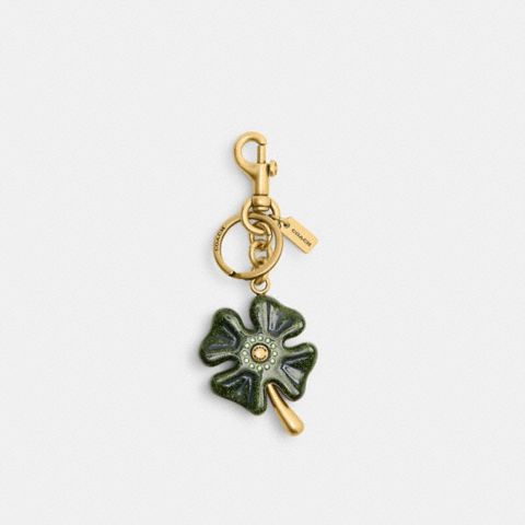 Женские брелоки Coach Four Leaf Clover Bag Charm