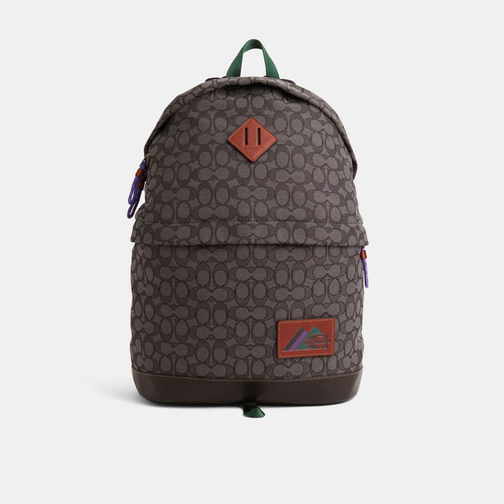 Coach Restored Utility Dome Backpack In Signature Jacquard