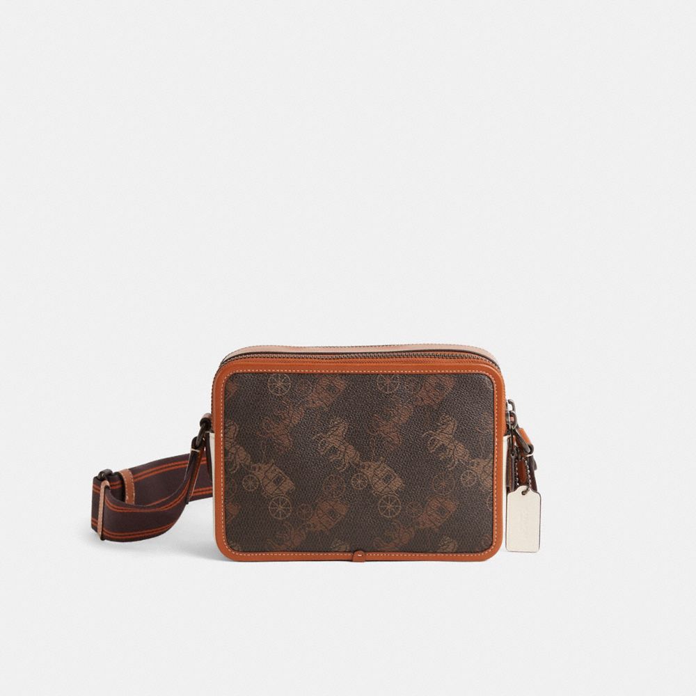 Coach Restored Charter Crossbody Bag 24 With Large Horse And Carriage Print