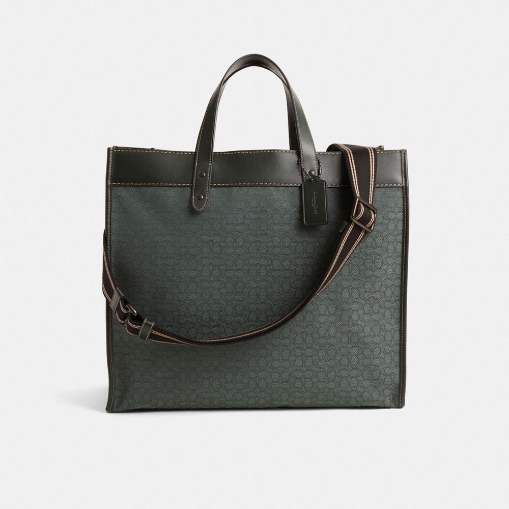 Restored Field Tote Bag 40 In Micro Signature Jacquard | Bags