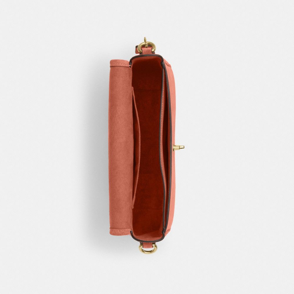 COACH®,Hadley Shoulder Bag,Brown,Inside View,Top View