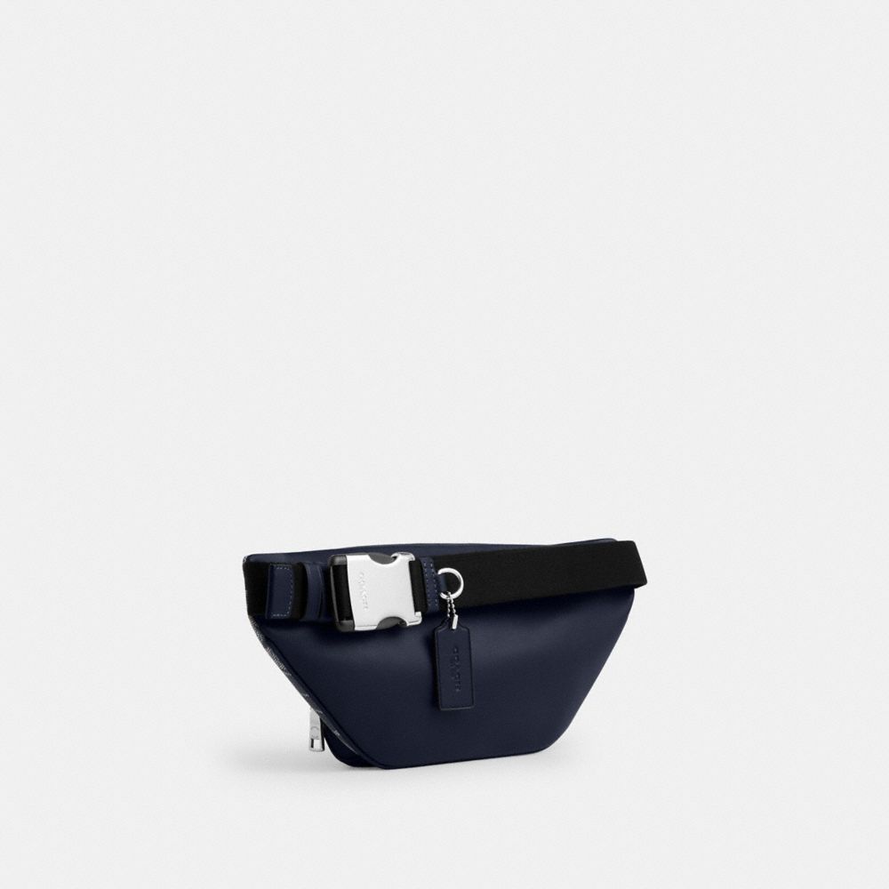 COACH®,Racer Small Belt Bag In Signature Canvas,,Angle View