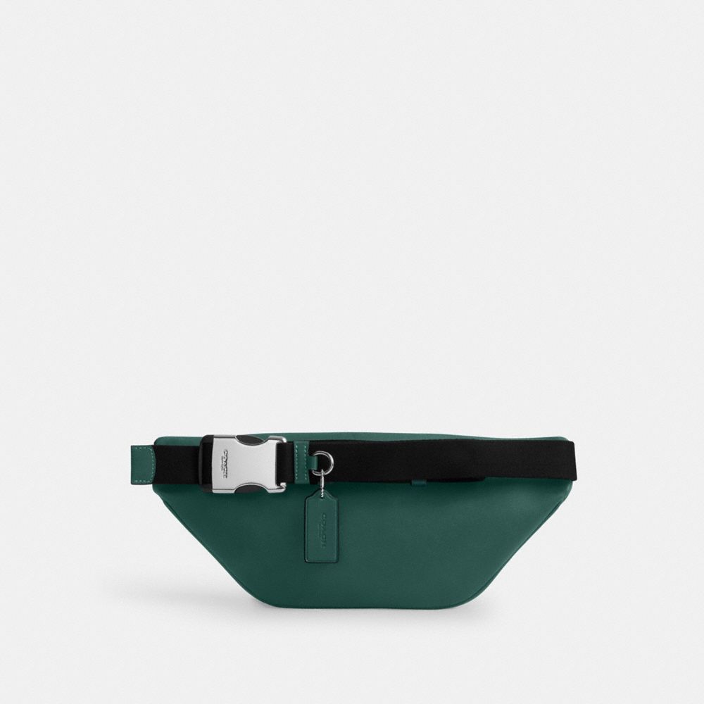 COACH®,Racer Small Belt Bag In Signature Canvas,,Back View