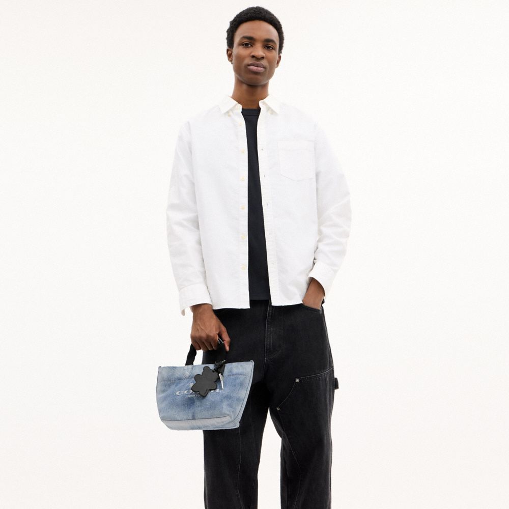 COACH®,Denim,Argent/Indigo Clair,Detail View