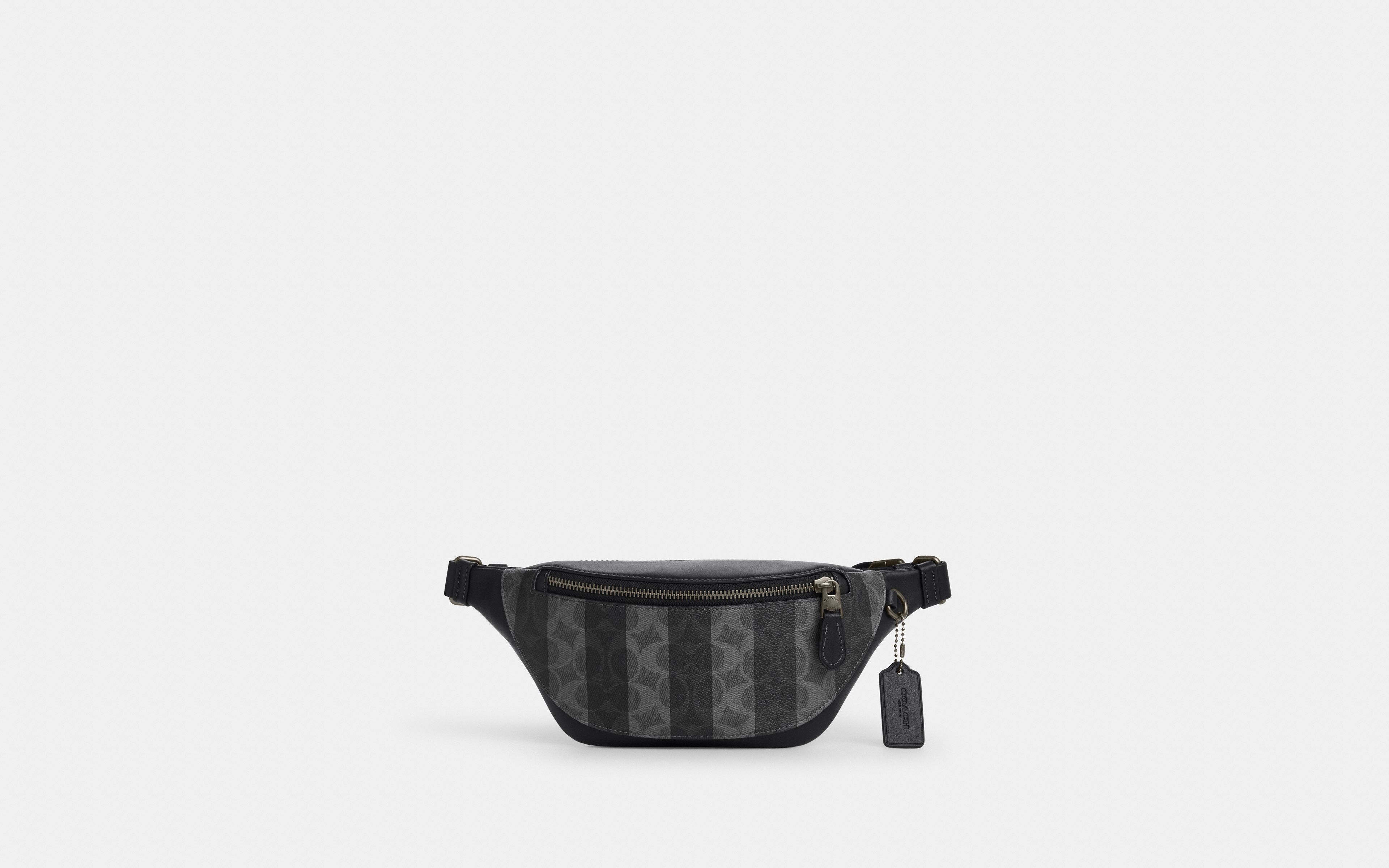 Warren Mini Belt Bag In Signature Canvas With Stripes