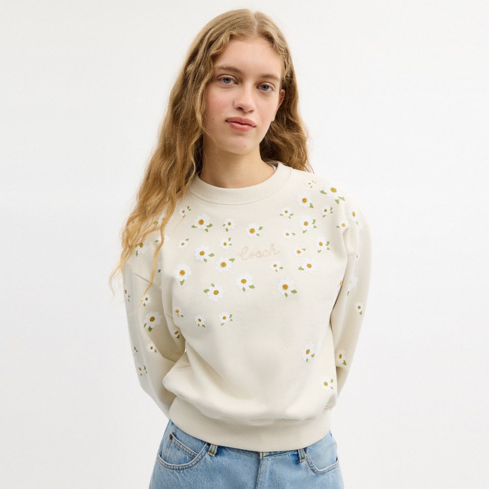 Floral Crewneck Sweatshirt