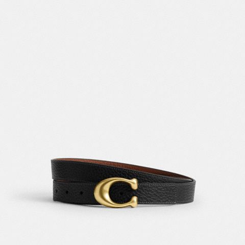 Женские ремни Coach Sculpted C Buckle Reversible Belt, 25 Mm