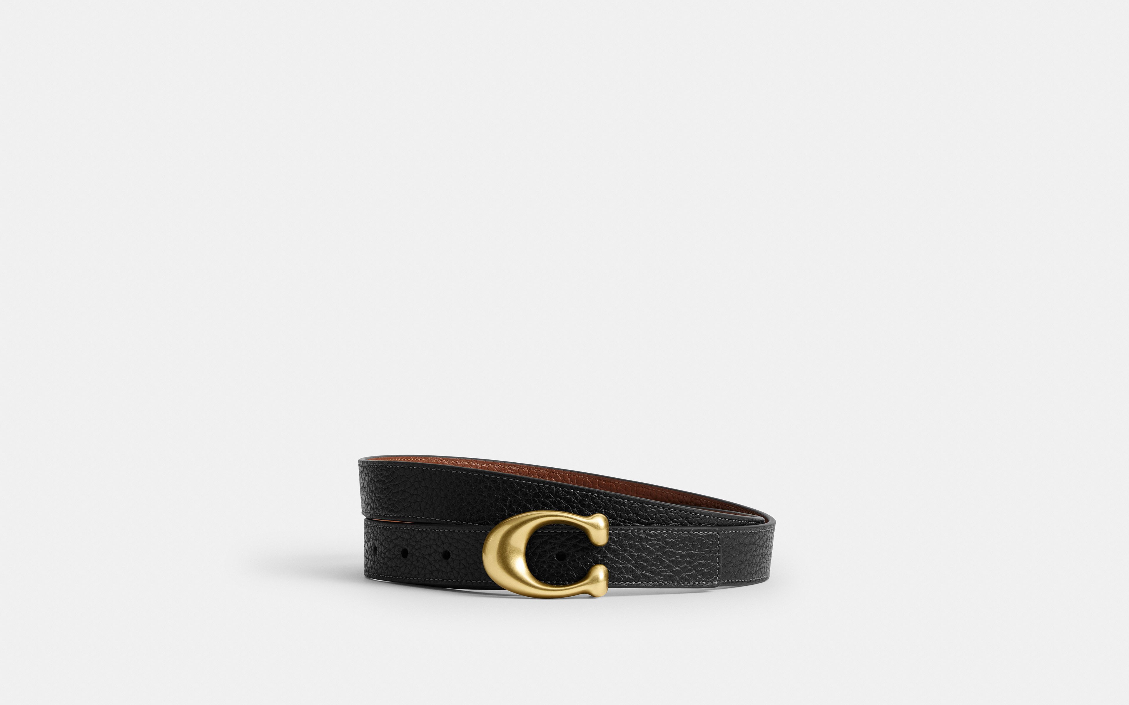 Sculpted C Buckle Reversible Belt