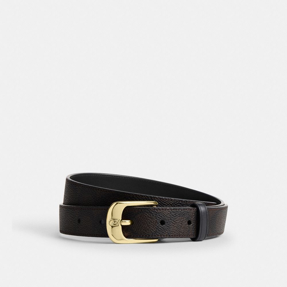 COACH®,C Harness Buckle Belt, 25 Mm,,Front View
