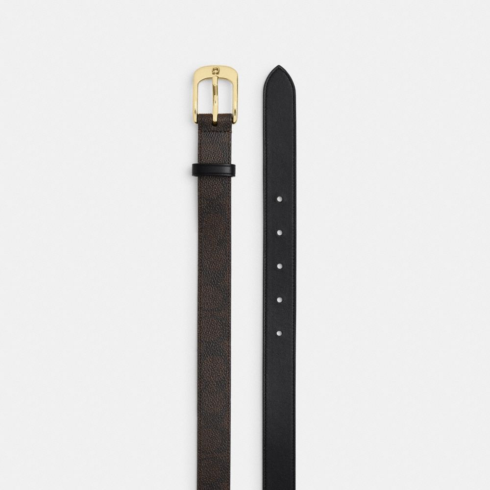 COACH®,C Harness Buckle Belt, 25 Mm,,Angle View