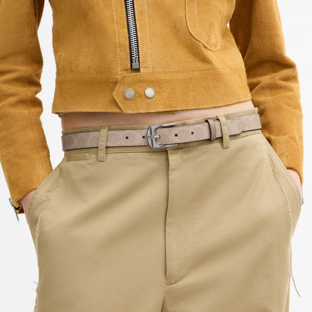 COACH®,C Harness Buckle Belt, 25 Mm,,Detail View