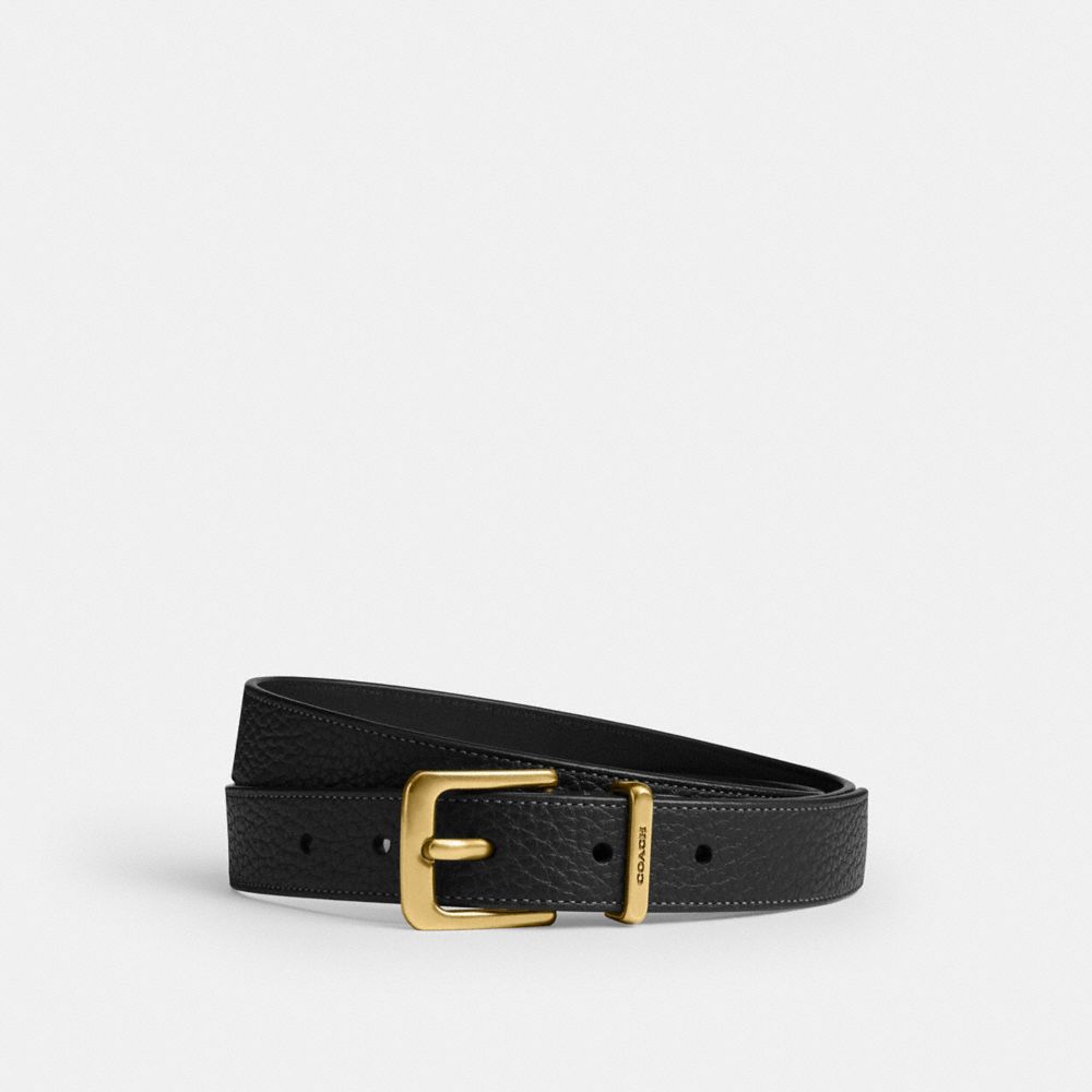 COACH®,Harness Hasp Buckle Belt, 25 Mm,,Front View