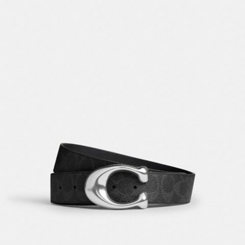 Мужские ремни Coach Sculpted C Buckle Reversible Belt, 38 Mm