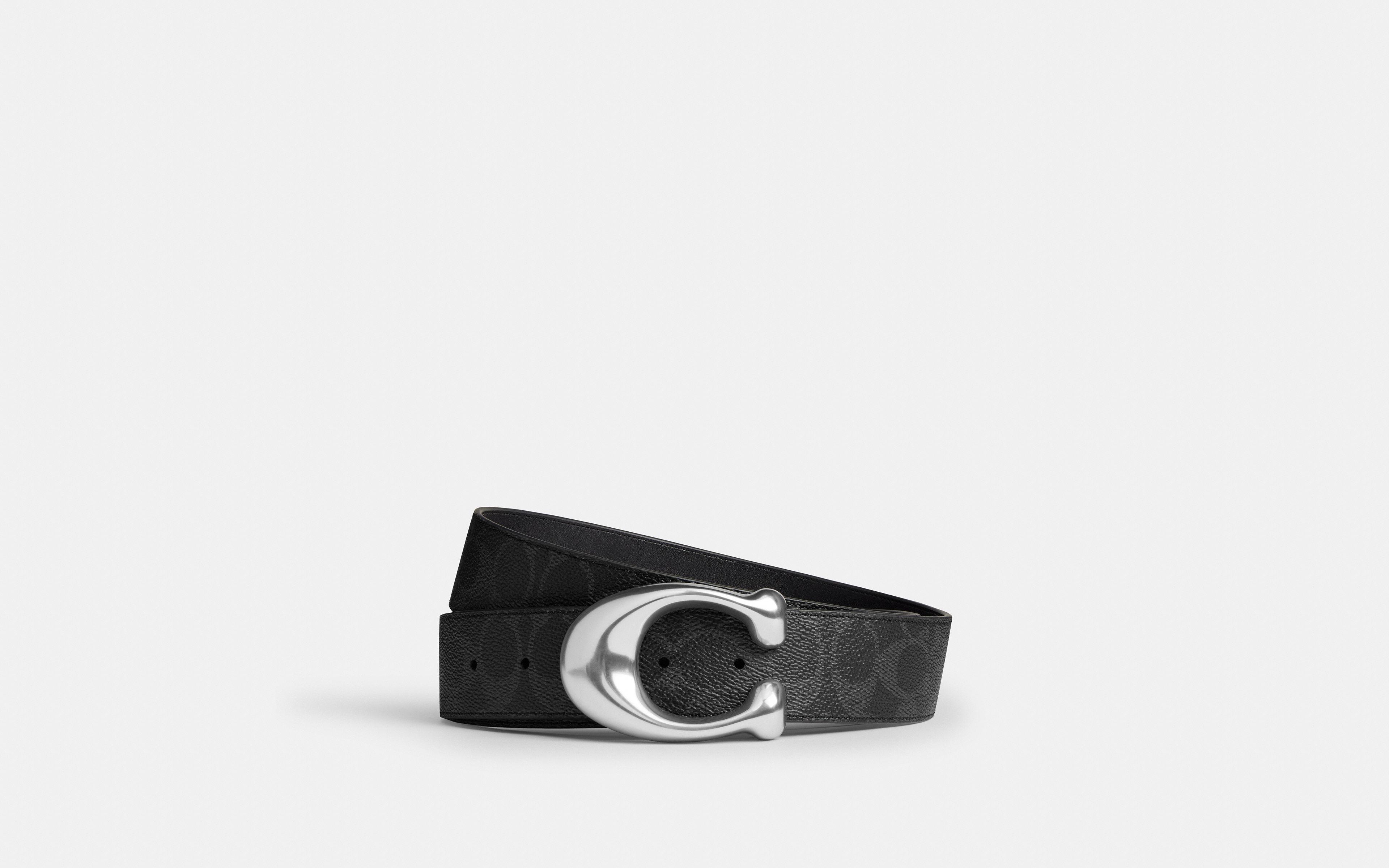 Sculpted C Buckle Reversible Belt
