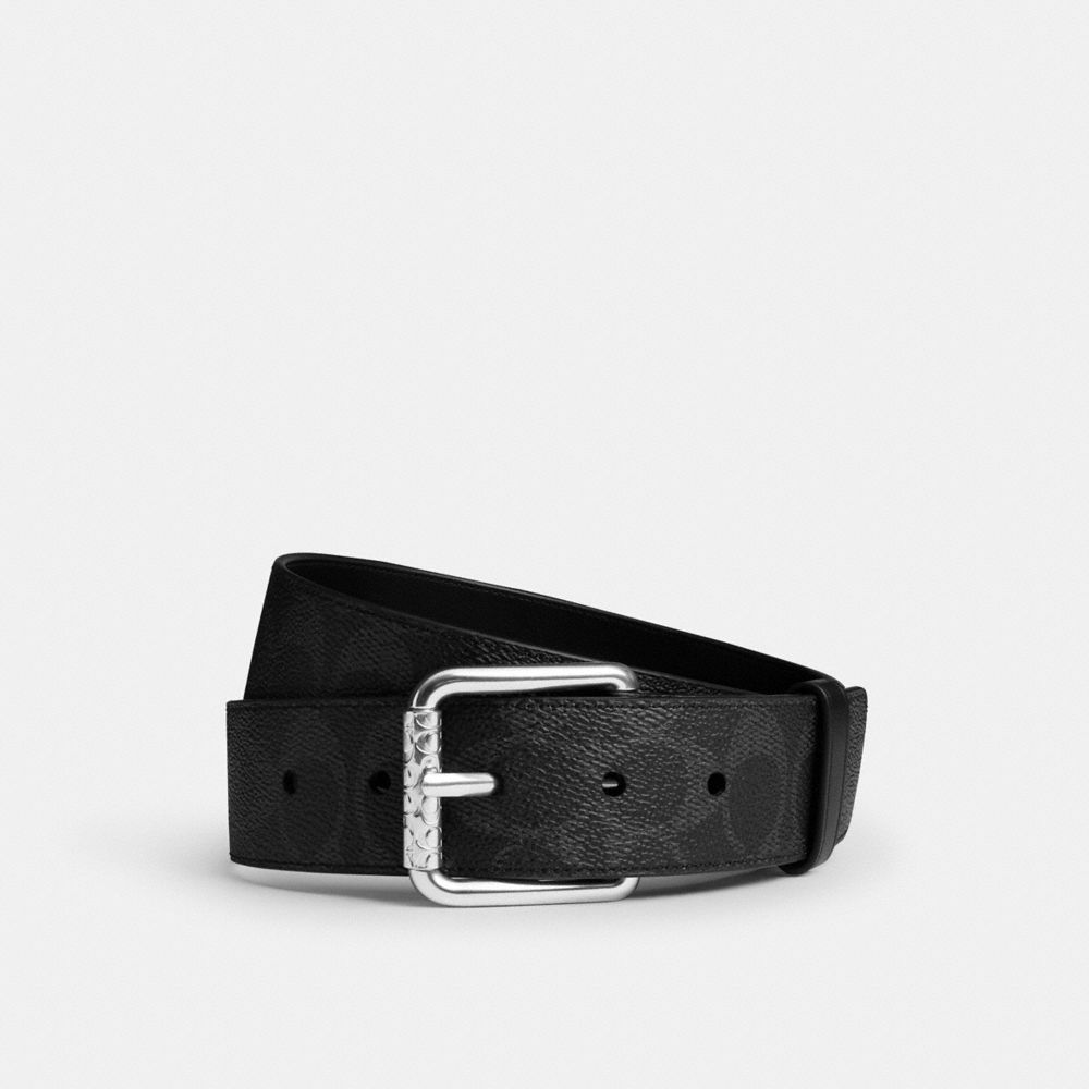 COACH&reg;,Roller Buckle Belt, 38 Mm,,Front View