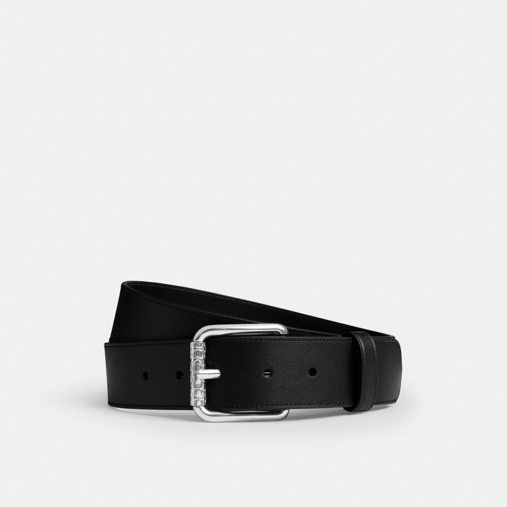 COACH®,Roller Buckle Belt, 38 Mm,,Front View