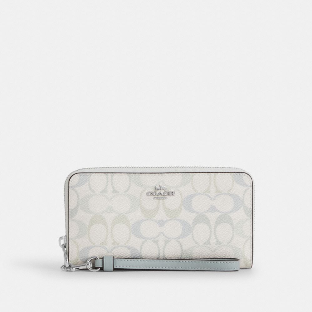 COACH®,Argent/Craie/Bleu,Front View