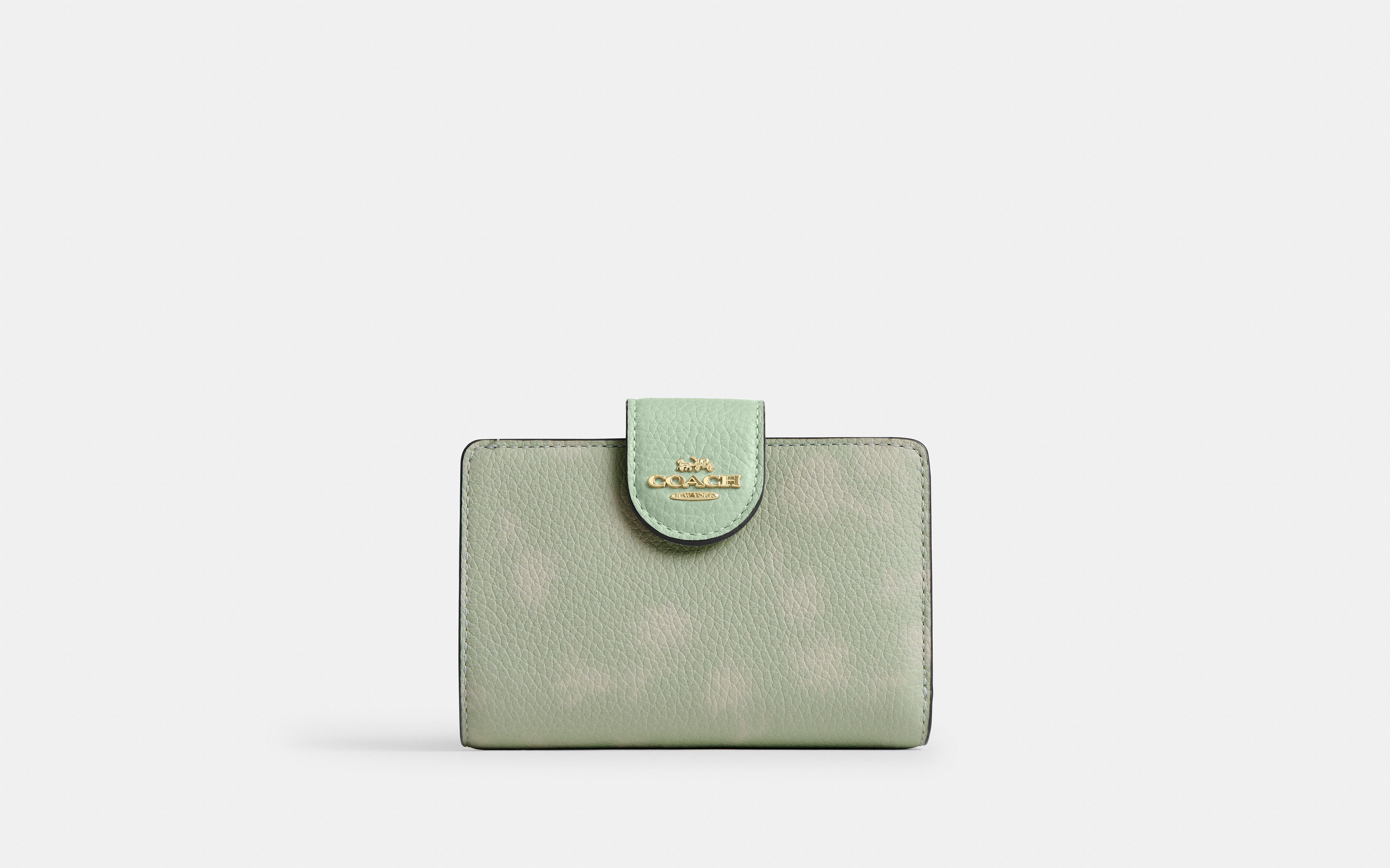 Medium Corner Zip Wallet With Floral Print